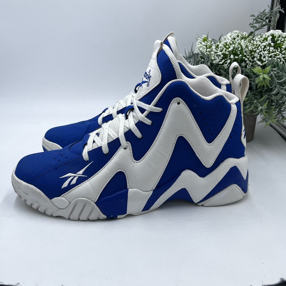 Reebok Kamikaze II Letter of Intent Shoes Dark Royal Blue & White Mens Size 9.5 - Picture 4 of 16